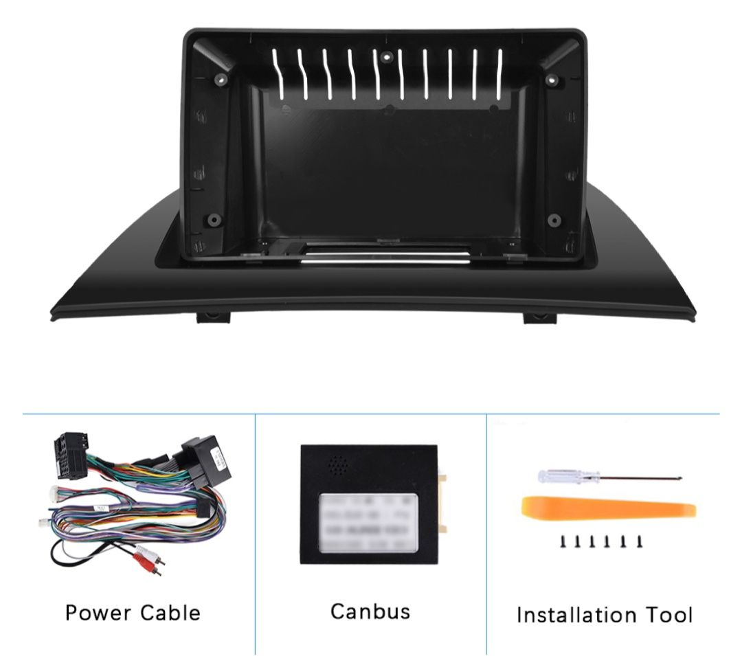 Moldura rádio android BMW x3 2006 a 2010 com CANBUS NOVO