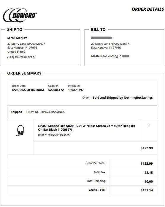 Навушники Sennheiser EPOS ADAPT 261 Black (1000897)
