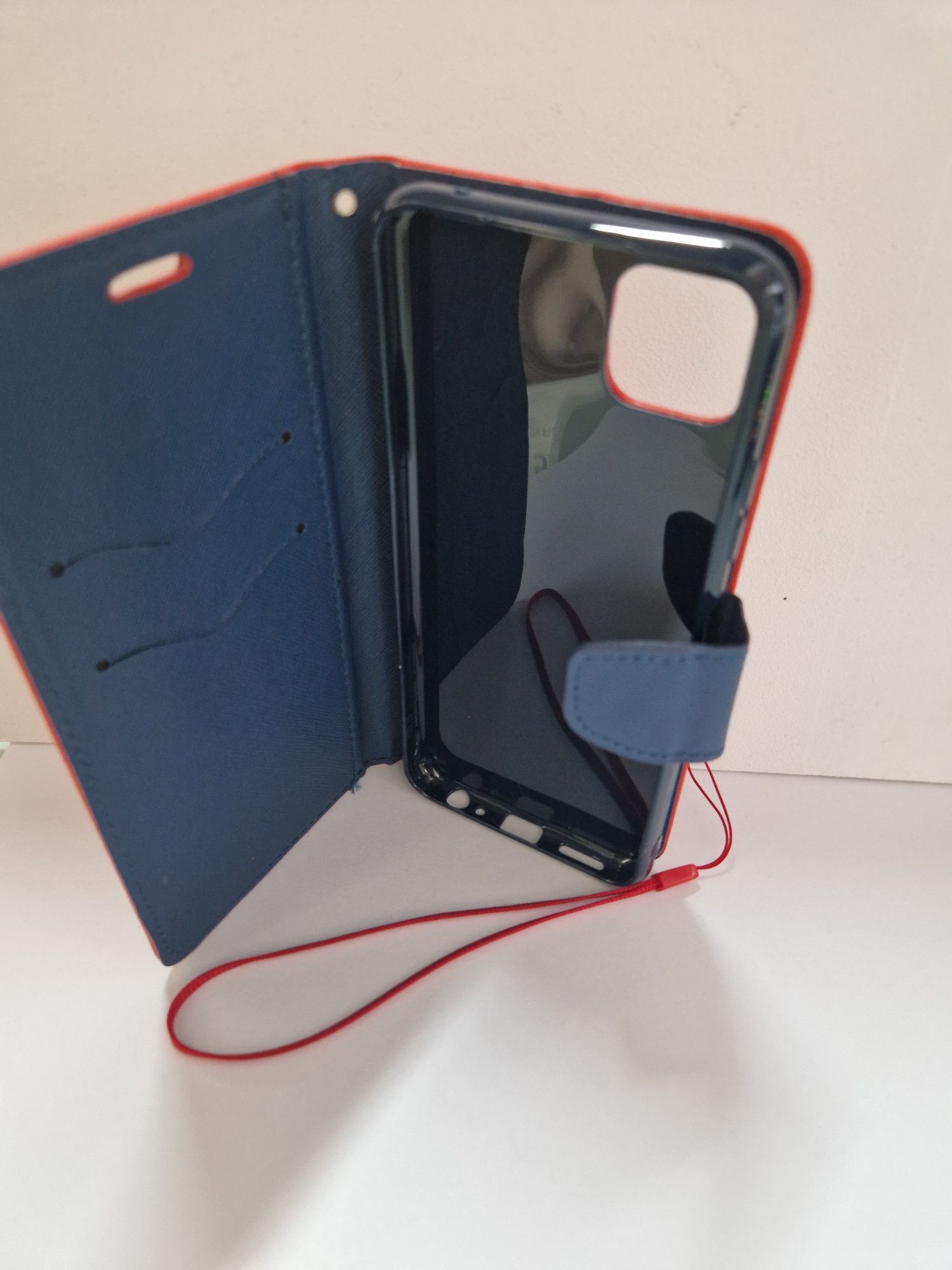 Kabura Fancy do Samsung Galaxy A22 5G czerwono-granatowa