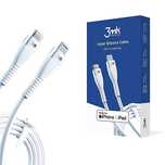 Kabel 3mk Hyper Silicone Cable Usb-c / Lightning 20w 3a - biały
