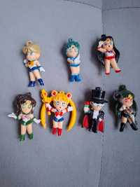 7 figurek Sailor moon czarodziejka z księżyca lata 90