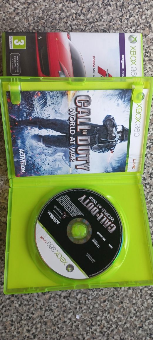 God of war 3/Call of duty world at war/Forza motorsport 4 Xbox 360/Ps3