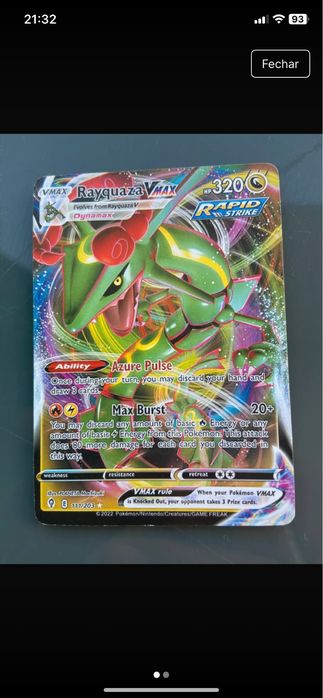 Carta da coleçao pokemon