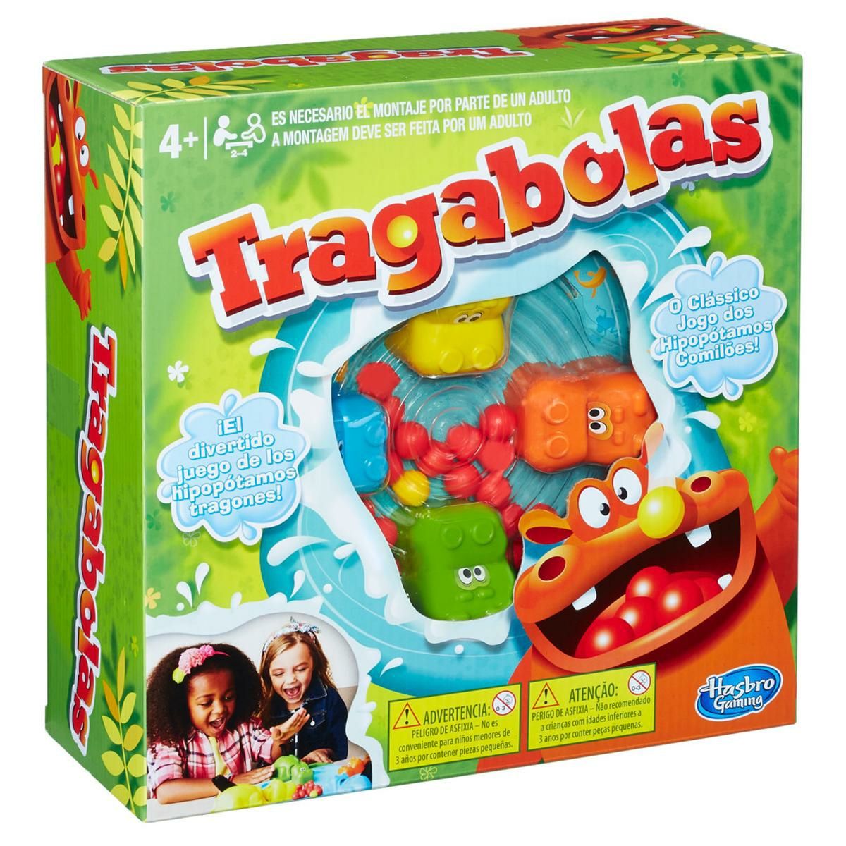 Brinquedo tragabolas hipopótamo