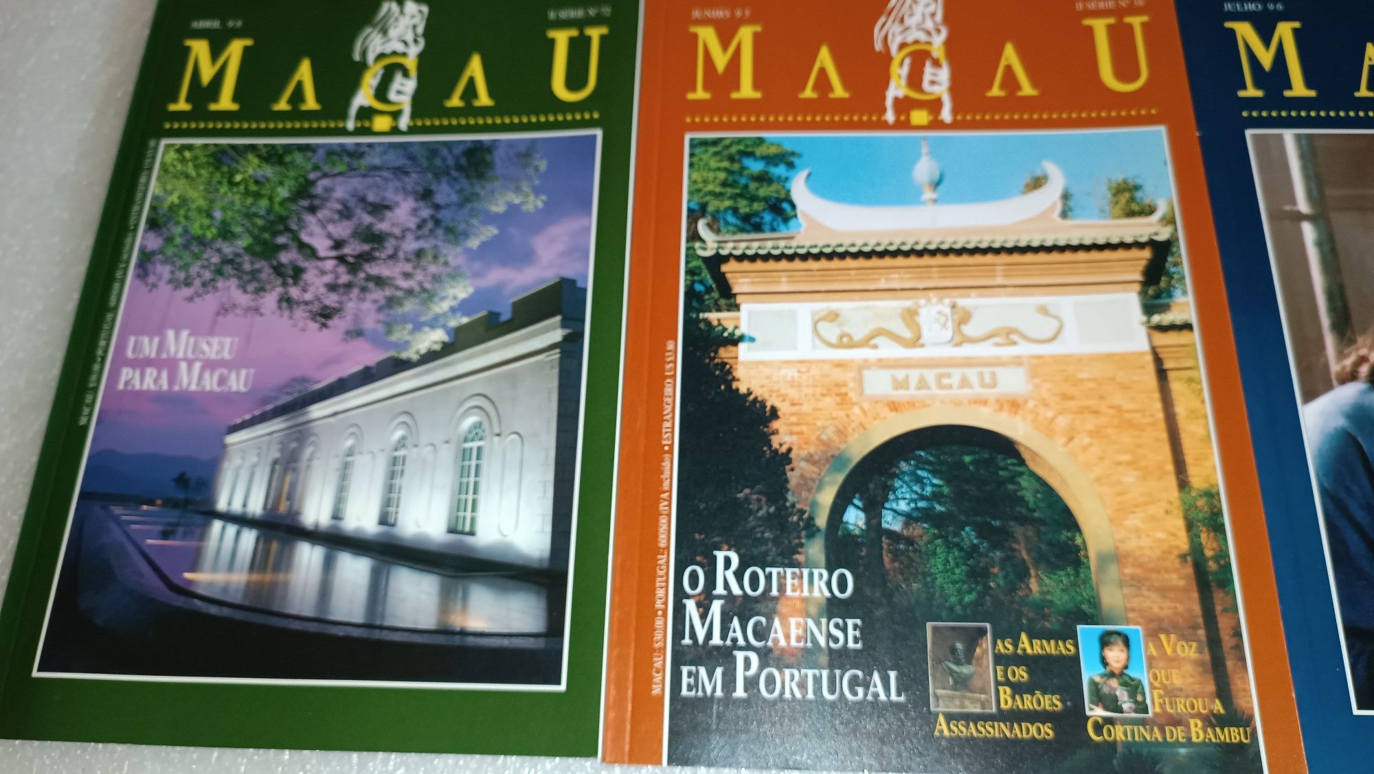 6 antigas revistas Macau década de 90