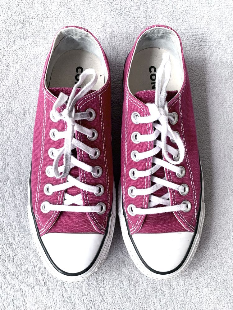 Trampki bordowe wysokie Converse