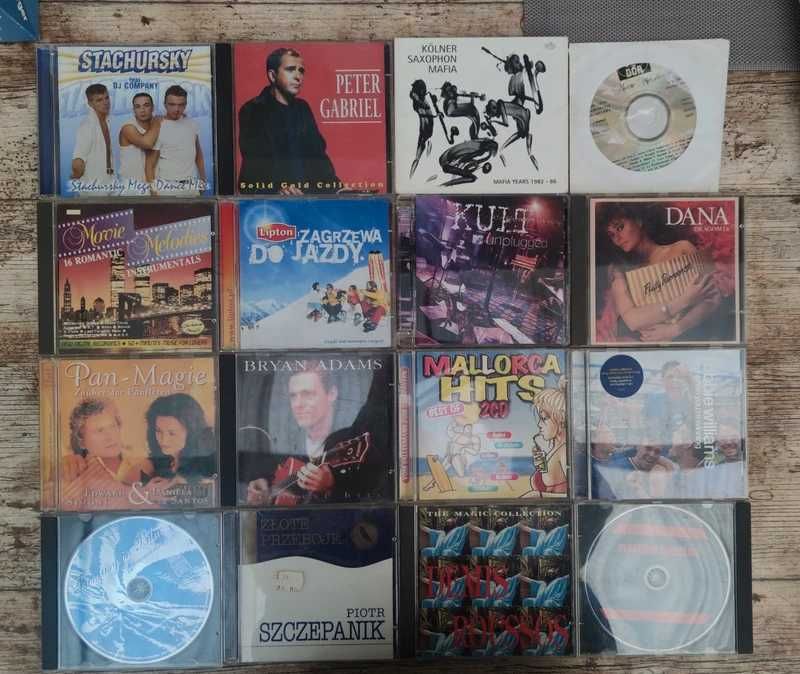 Zestaw płyty cd muzyka rozrywkowa taneczna klasyk lat 90/00 16 sztuk