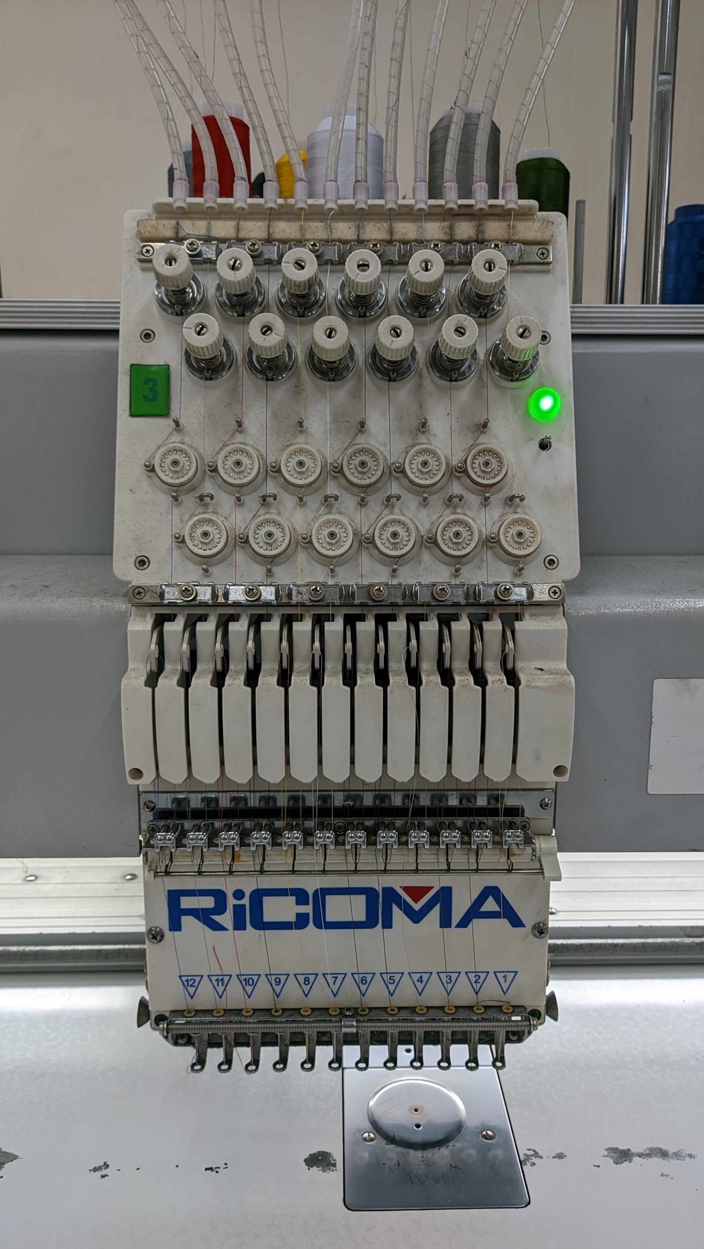 Вишивальна машина RICOMA RCM-1206FH (12 кольорів, 6 голів) + п’яльця