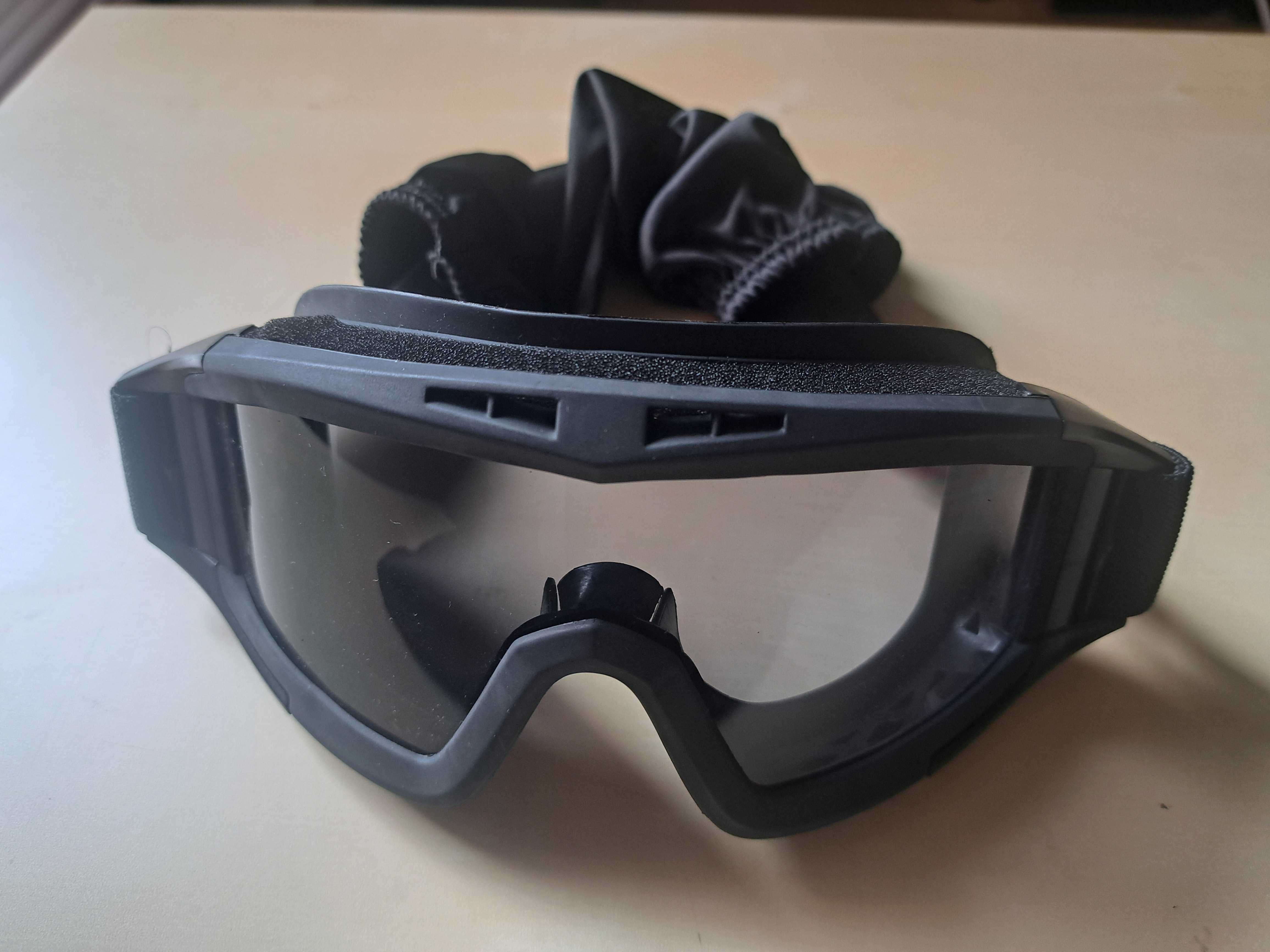 Gogle taktyczne Czarne [Airsoft/ASG]