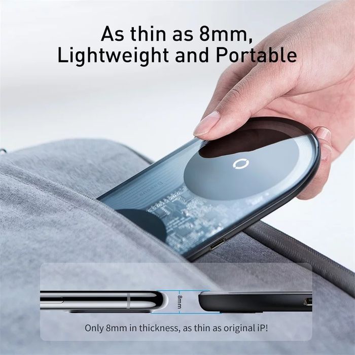 Carregador Wireless Transparente Pro Edition 15W - LIQUIDAÇÃO
-Baseus-