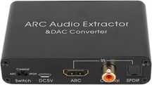 Ekstraktor Audio HDMI ARC, Cyfrowy Analogowy Konwerter Audio 192 KHz O