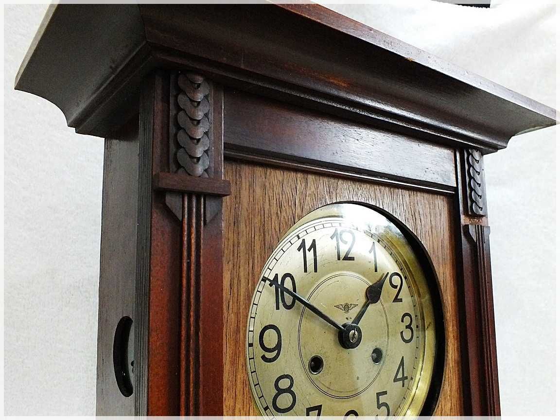 Stary zegar wiszący KIENZLE UHREN ponad 100lat z kluczykiem