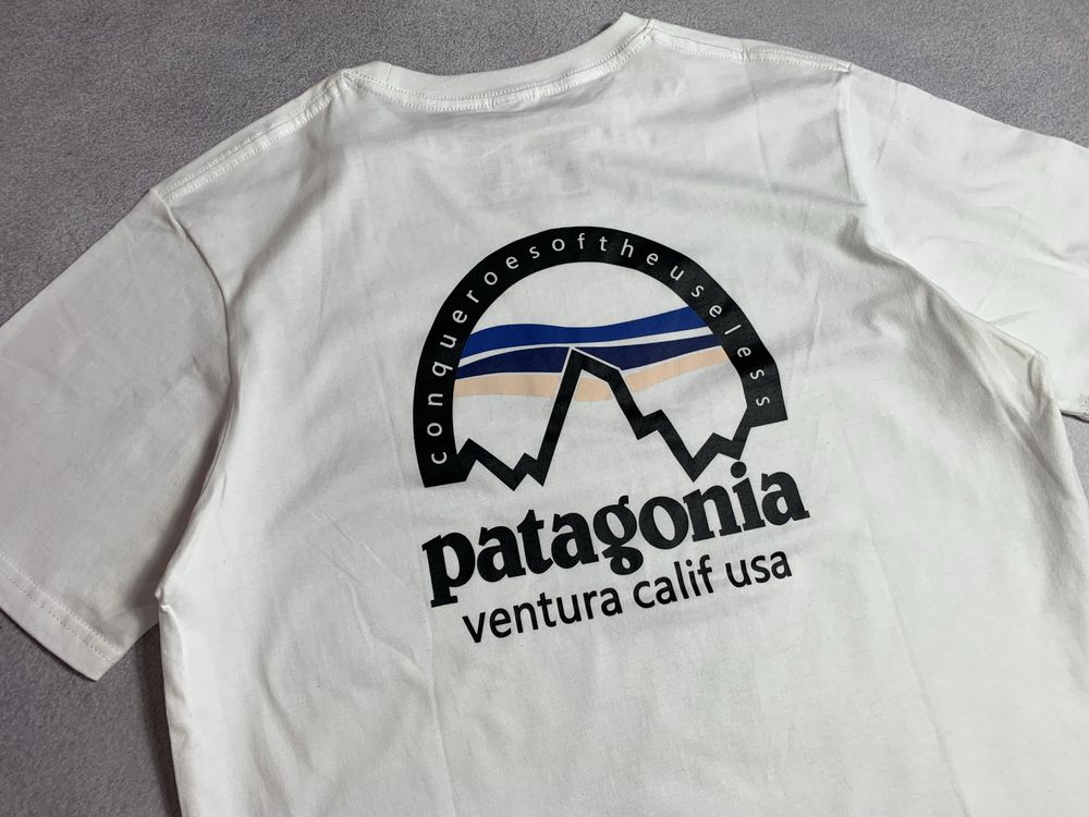 Новая Футболка Patagonia usa / Биг Лого на Спине