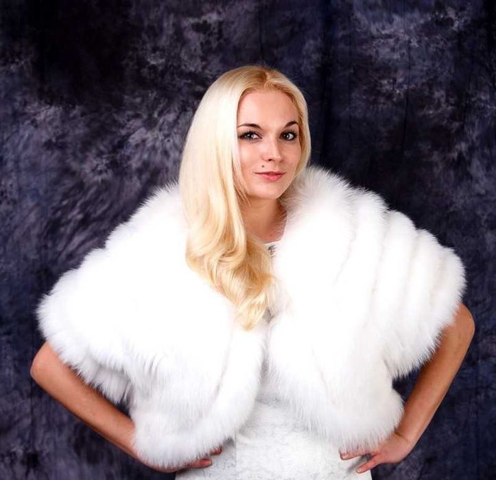 весільні шубки свадебные накидки горжетка белая болеро норка писец