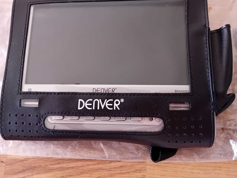Mini TV Denver DFT-710 7" TFT/LCD a cores – Cabo para carro + Capa