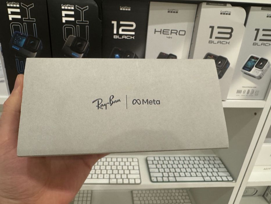 Окуляри з камерою Ray-Ban Meta Wayfarer Shiny Black Green RW4006  Нові