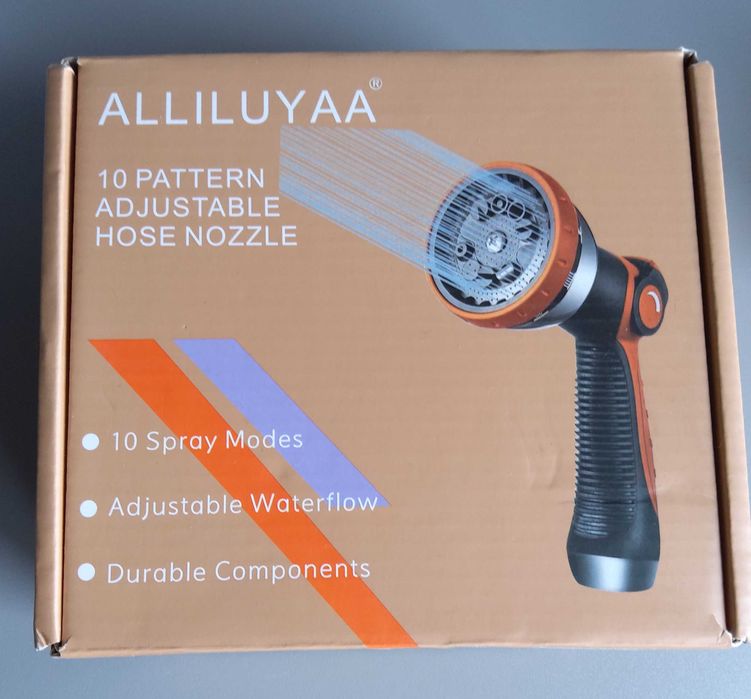 Alliluyaa metalowa słuchawka ogrodowa pistolet natryskowy wielofunkcyj