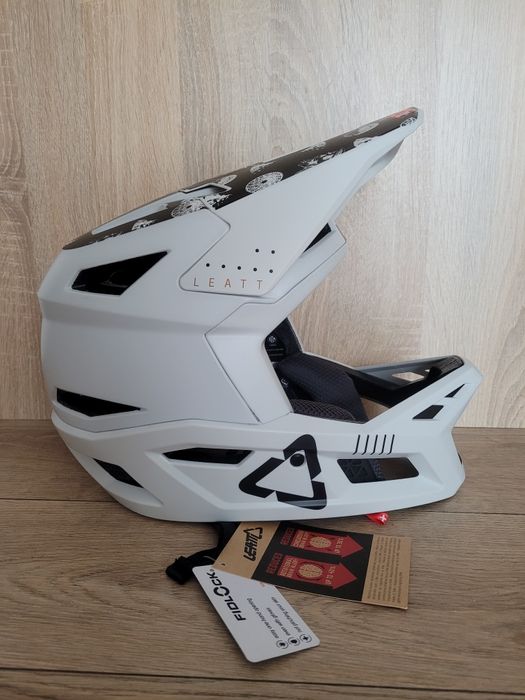 Kask Leatt Gravity 4.0 biały MTB fullface XL 61-62 cm [NOWY]