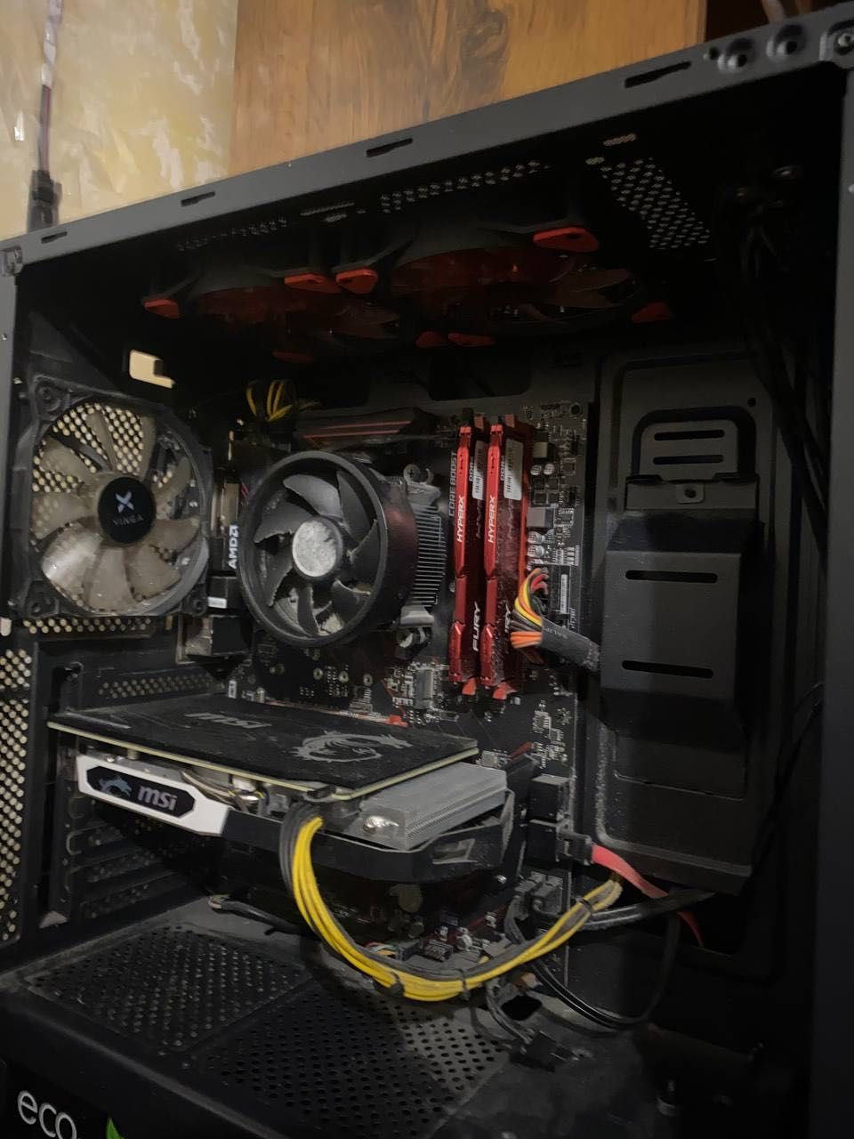 Игровой ПК GTX 1660 Ryzen 5 1600 16 ГБ DDR4  SSD + HDD