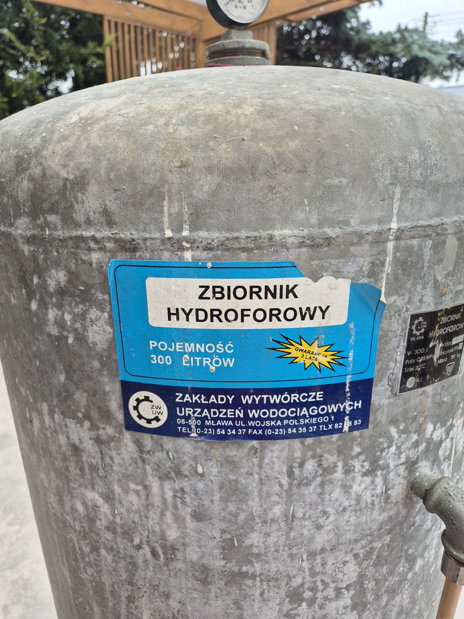 Zbiornik hydroforowy 300 litrów