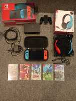 Konsola Nintendo Switch zestaw + gry