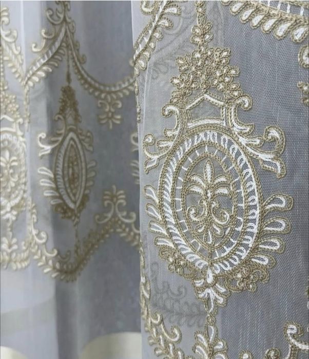 10м тюлю Бамбук льон