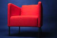 Fotel pomarańczowy, krzesło, siedzenie, ekero, nowy