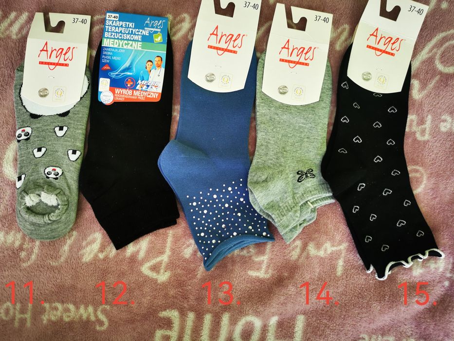 Stopki skarpetki 3 pary NOWE rozm 37-40
