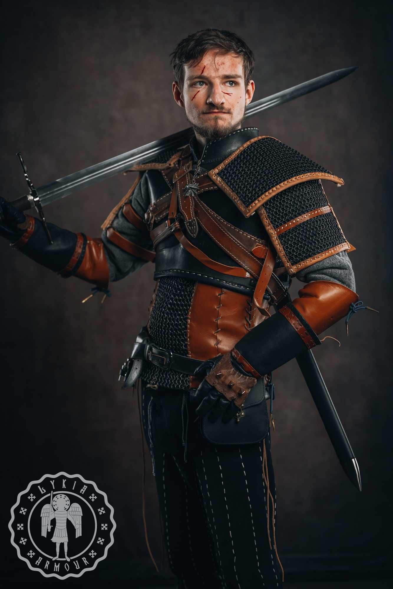 Zbroja / kostium Wiedźmina (inspirowany). Cosplay Larp. Geralt z Rivii