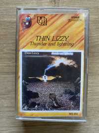 Thin Lizzy - thunder and lightning - kaseta magnetofonowa