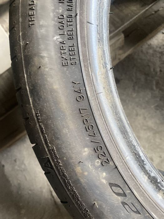 225.45.17 Falken 1шт лето БУ склад шины резина из Европы Харьков
