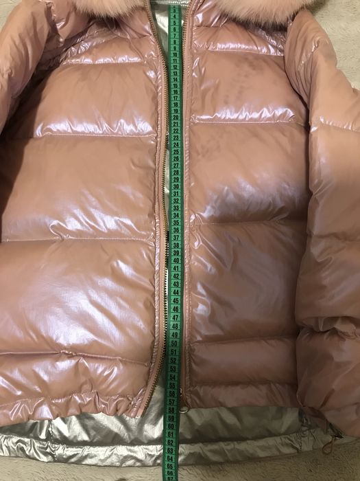Пуховая куртка, натуральный пух, пуховик оверсайз