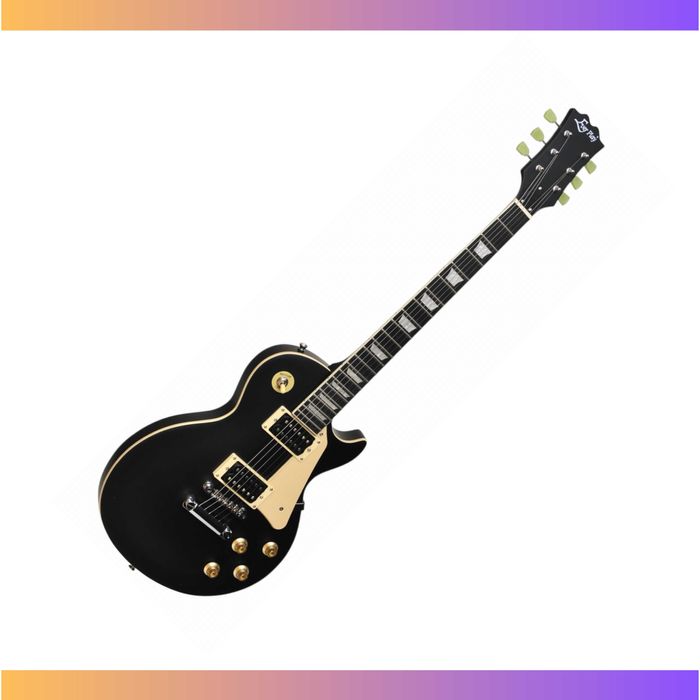 Gitara elektryczna Ever Play Les Paul czarna + kabel