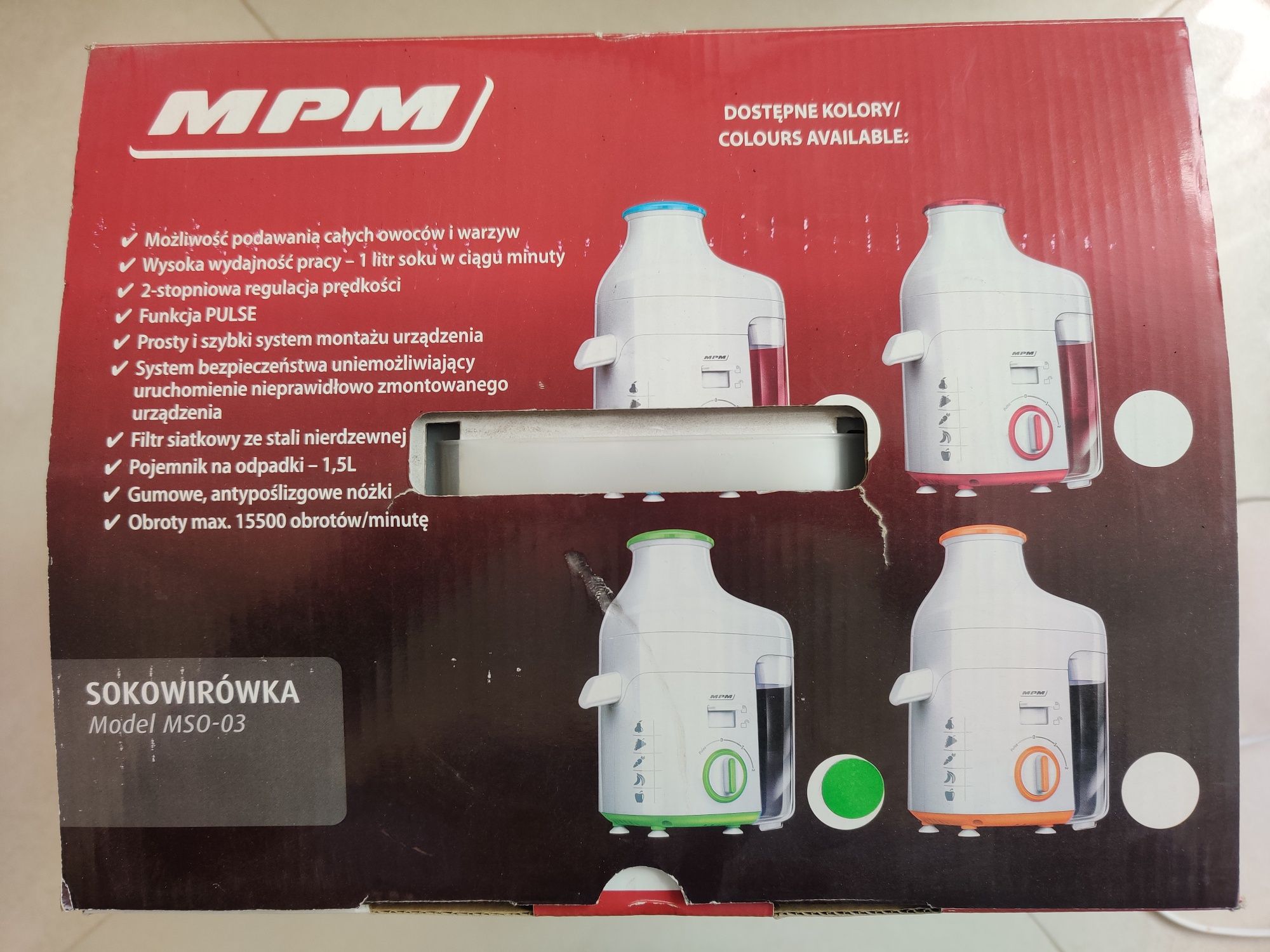 Sokowirówka MPM, model MS0-03, sprawna