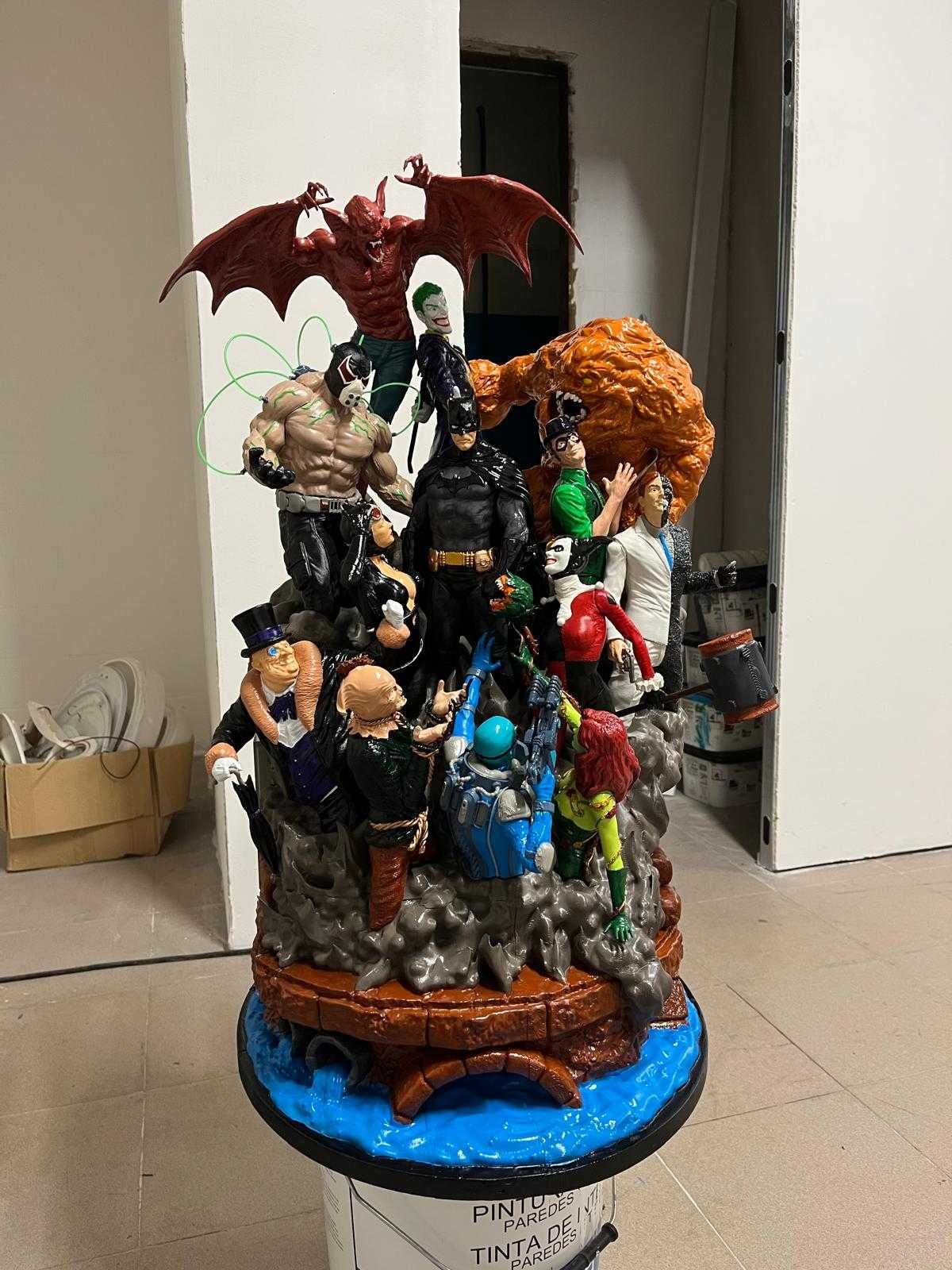 Batman vs Villians Diorama DC Figura 3D