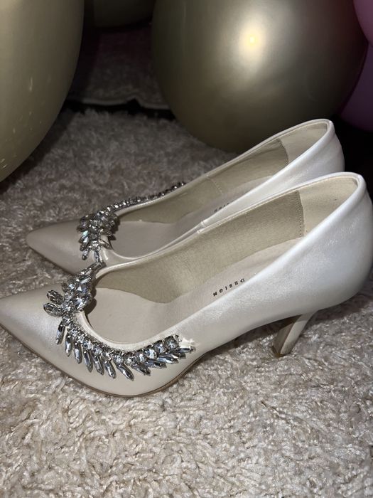 Szpilki ślubne Perłowe