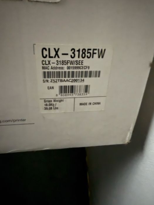 Multifuncoes laser a cores Samsung CLX 3185FW