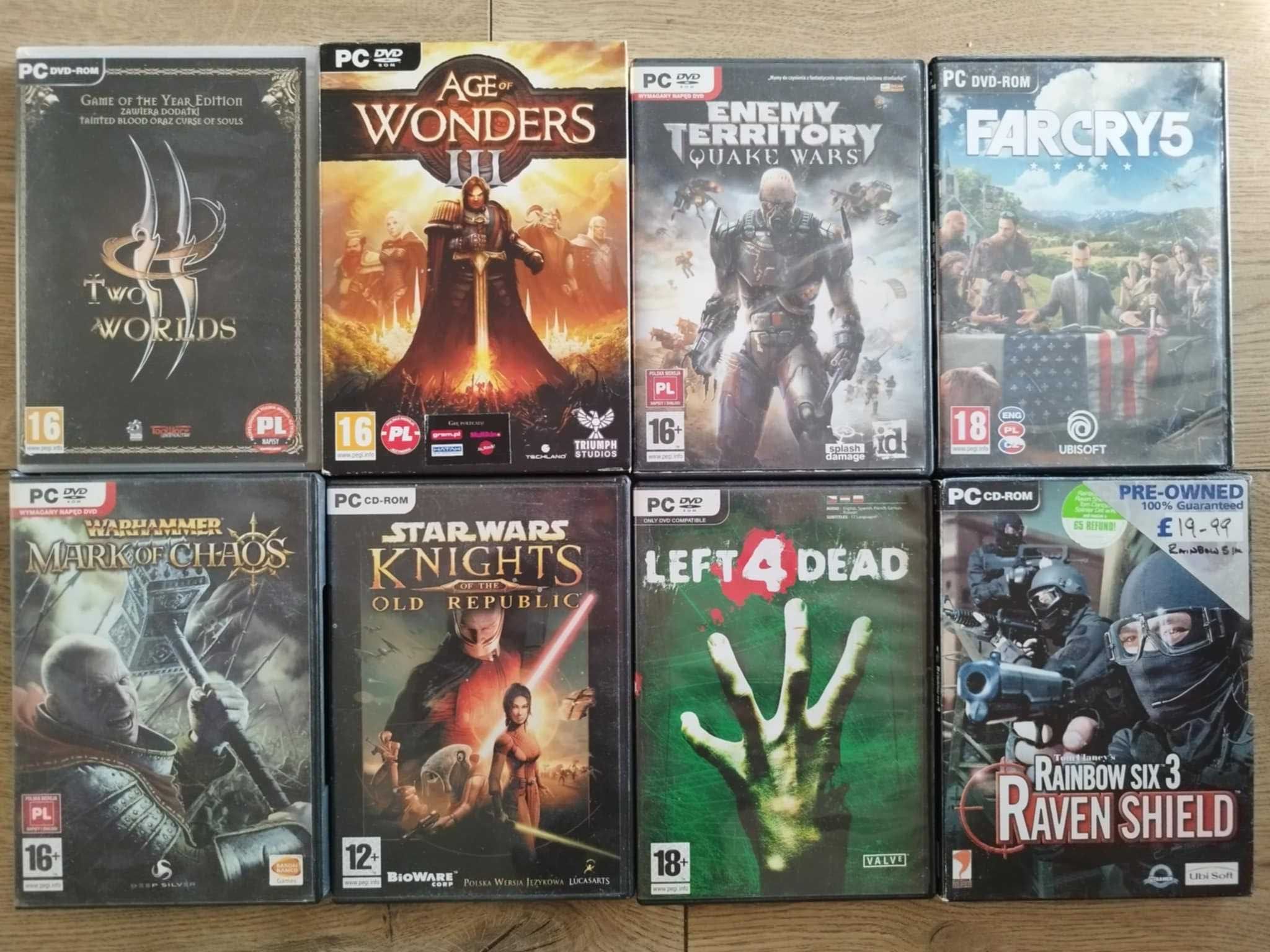 Gry Pc bez kodów -  pudełka z zawartością fizyczną