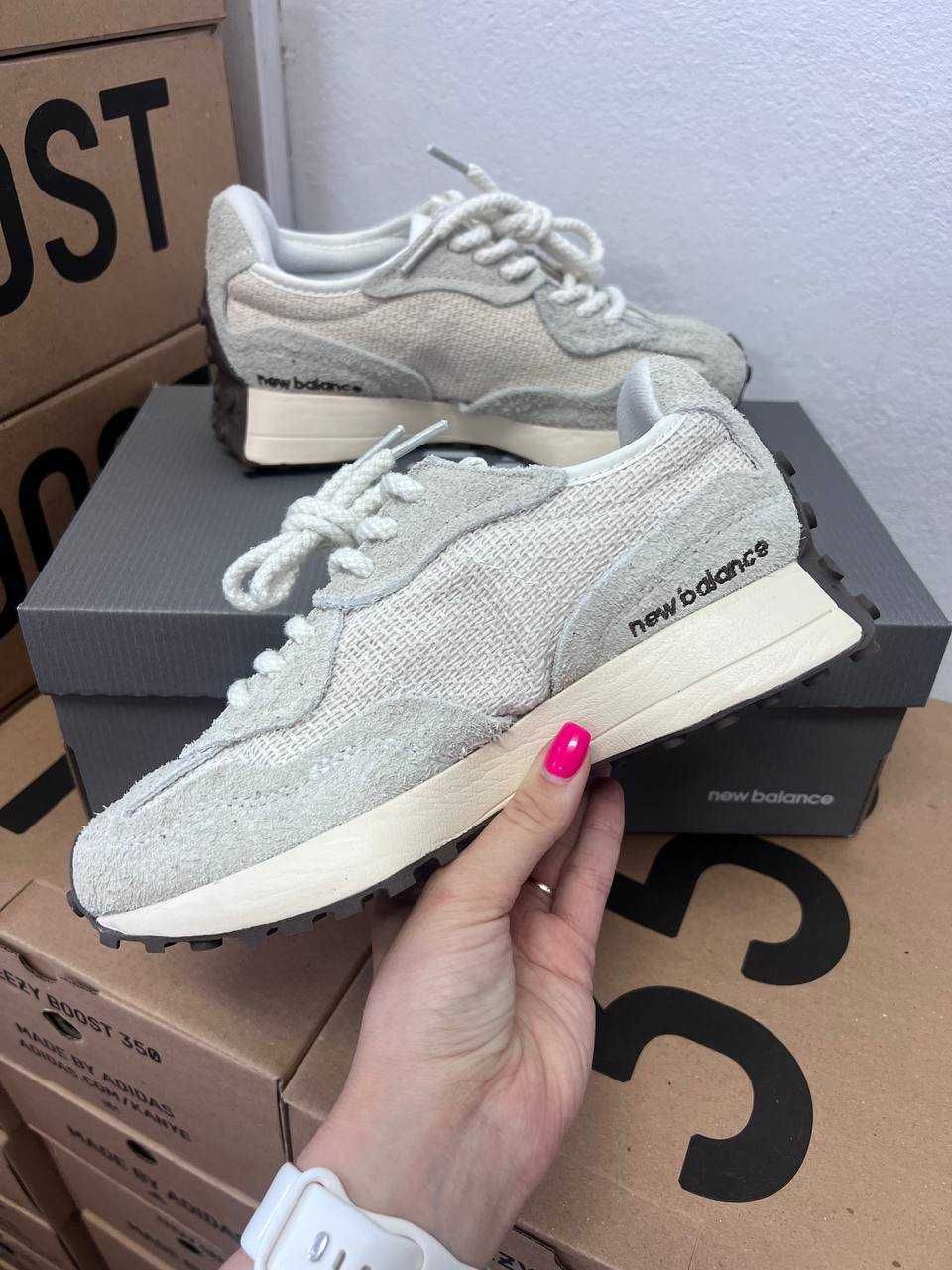 Кроссовки New Balance 327 beige laces / Нью беленс 327 бежевые 38 39