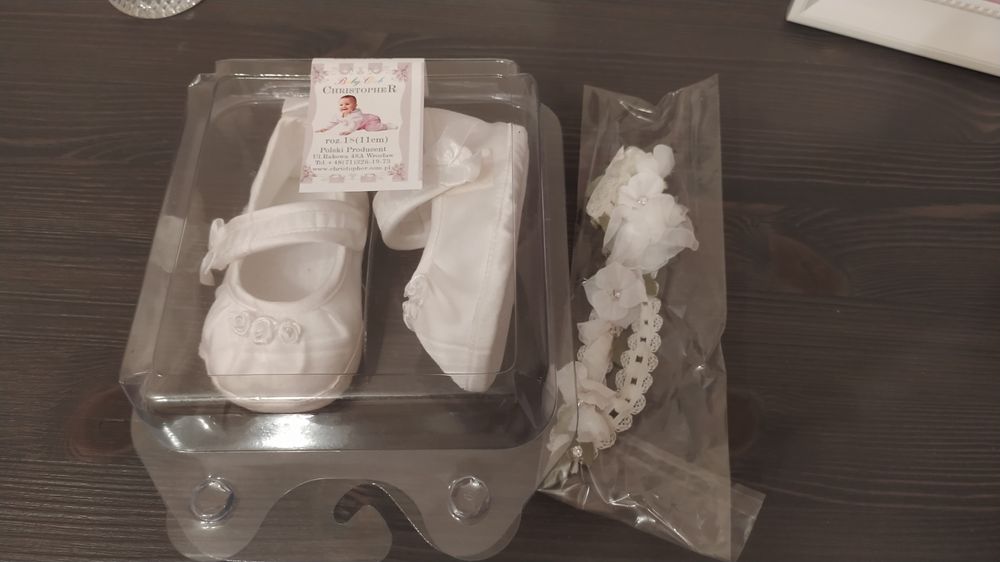 Ubranko 1do chrztu dla dziewczynki