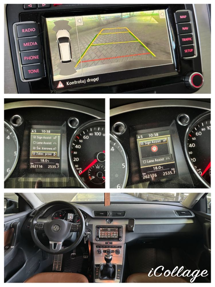 VW Passat B7 2,0tdi 170km highline manual asystent pasa kamera webasto