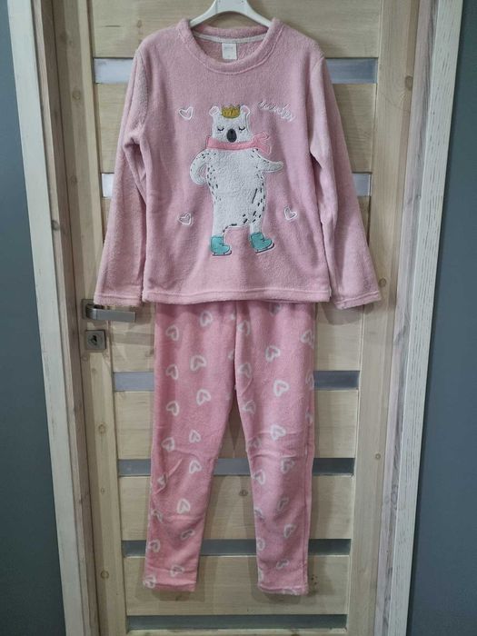 piżama futerkowa 2 części komplet