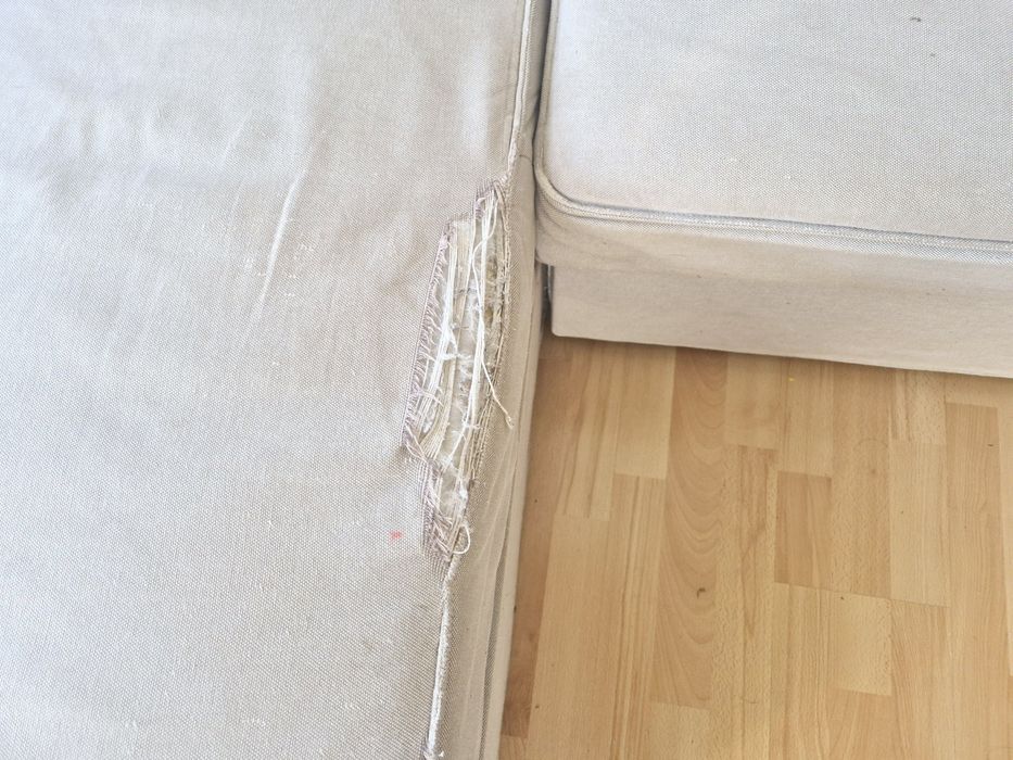 Sofa-cama com chaise longue Ikea