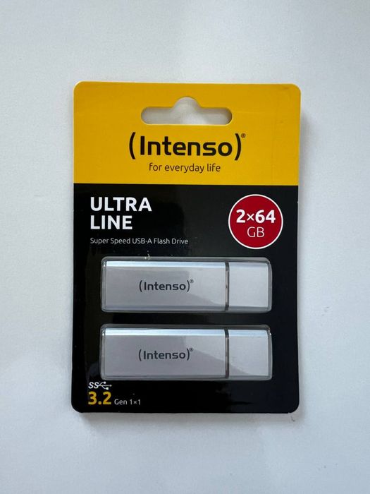 Intenso Ultra Line – 2 x 64 GB pamięci – USB 3.2 Gen 1 x 1, srebrny
