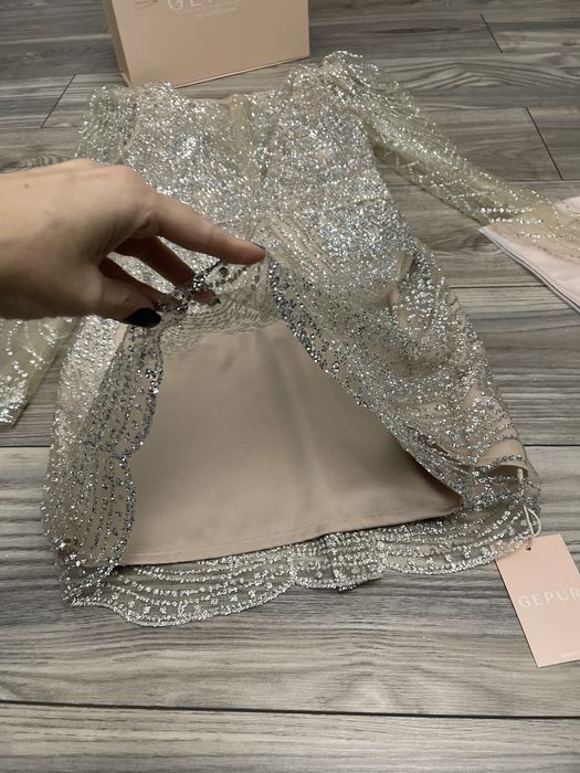 Нова неймовірна сяюча вечірня міні сукня від Gepur