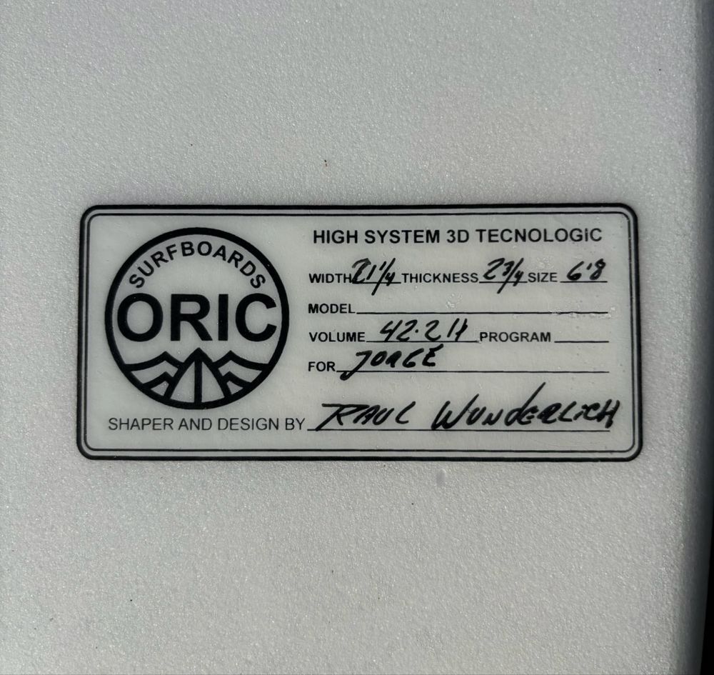Prancha de surf Oric 6’8 - 42L