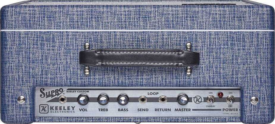 Supro Keeley Custom 10 - amp combo c/ capa almofadada. Tudo como novo.