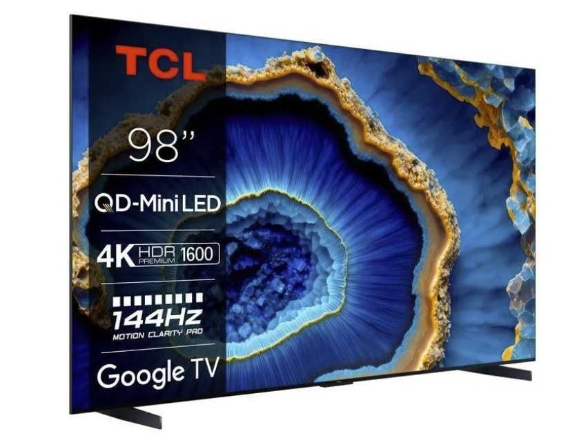 Telewizor Mini LED TCL 98C809: 4K UHD 144Hz, Google TV, Wifi