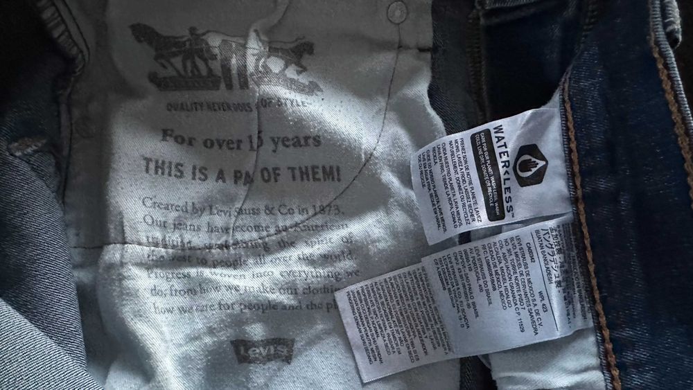 Levis 502 HI-BALL 31/30 Spodnie Piękne Slim