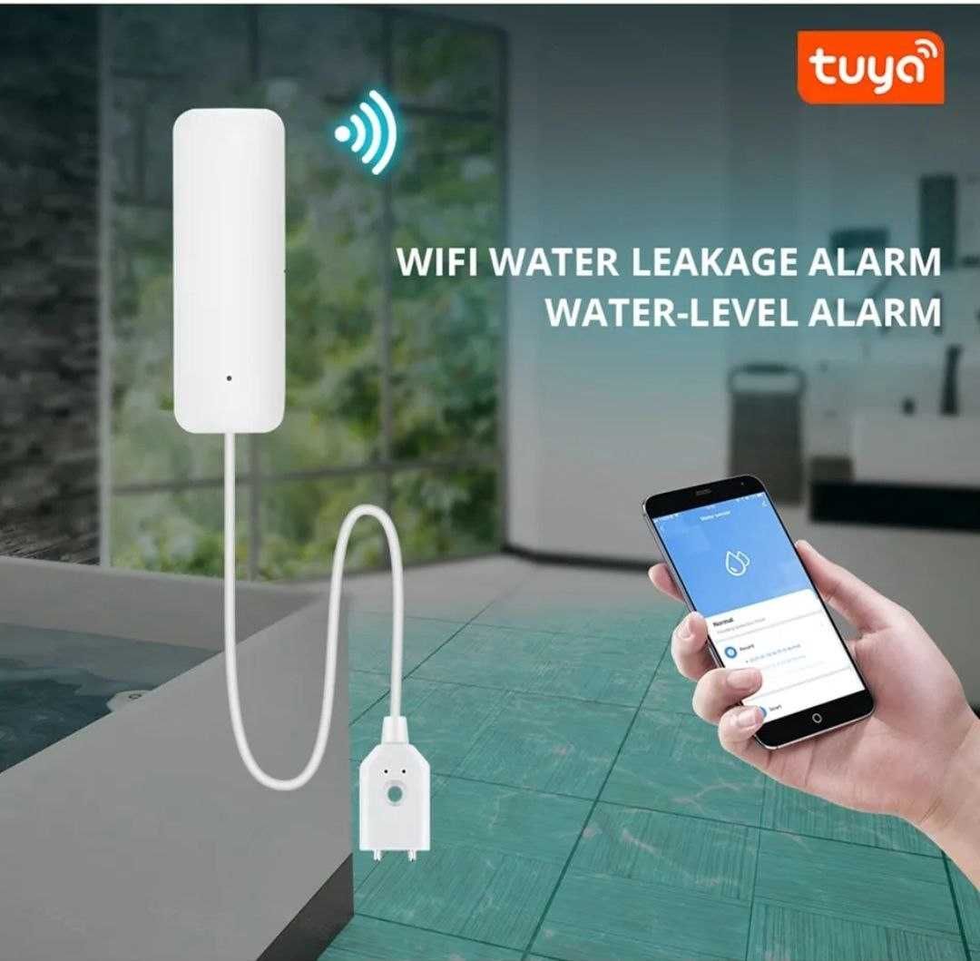 WiFi датчик протечки воды Zigbee. Cигнализация утечки Tuya, Smart Life